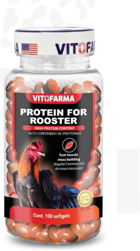 Protein Blend for Rooster Chicken - Proteina a Base de Suero de Leche y Albumina de huevo para Gallos 100 tabletas