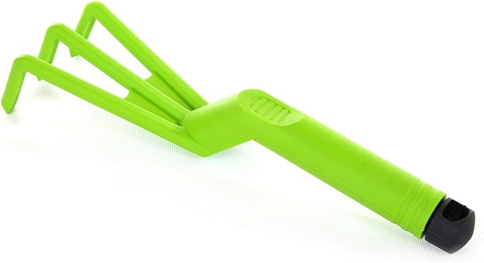 Mintra Garden Tool Set, 4 Piece Heavy Duty Gardening Tools Including Cultivator, Trowel, Shovel & Rake, Durable Poly Material & Non-Slip Handle, Garden Hand Tools Set for Gardening Gift, Lime Green