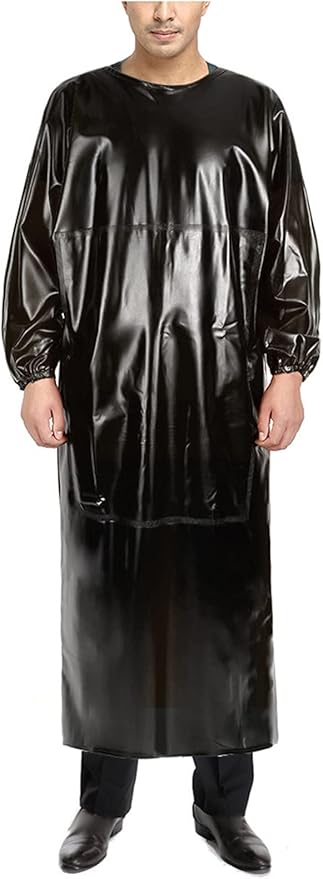 SUJAN Apron with Sleeves Splash Suit Waterproof Smock Chemical Resistant Safety Aprons Coverall