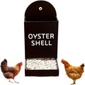 Gravel Feeder - Oyster Shell and Grit Feeder, Versatile Oyster Shell Feeders for Chickens,Hanging Chicken Feeders Trough,Precision Nutrition, Chickens Coop Accessories for Poultry (Black)
