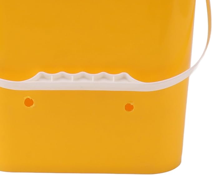 High Capacity Automatic Chicken Waterer Bowl with 12L Handheld Bucket Gravity Watering System for Quail, Easy Installation - Durable Plastic (Bucket + Conjoined Red Bird Bowl+ Black Screws)