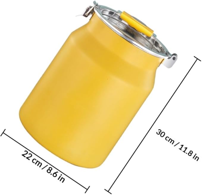 BESPORTBLE Stainless Steel 10l Rice Bucket Household Sealed Grain Storage Container Kitchen Food Storage Bin for Home Use