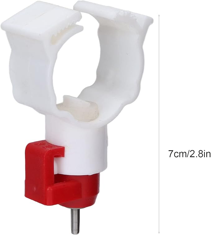 Chicken Waterer Nipples, Durable Steel Ball Valve, Automatic Drinking Spout, Clip 25mm Pipe, Farm Waterer for Chickens, Ducks, Geese, Poultry Drinking System, Farm