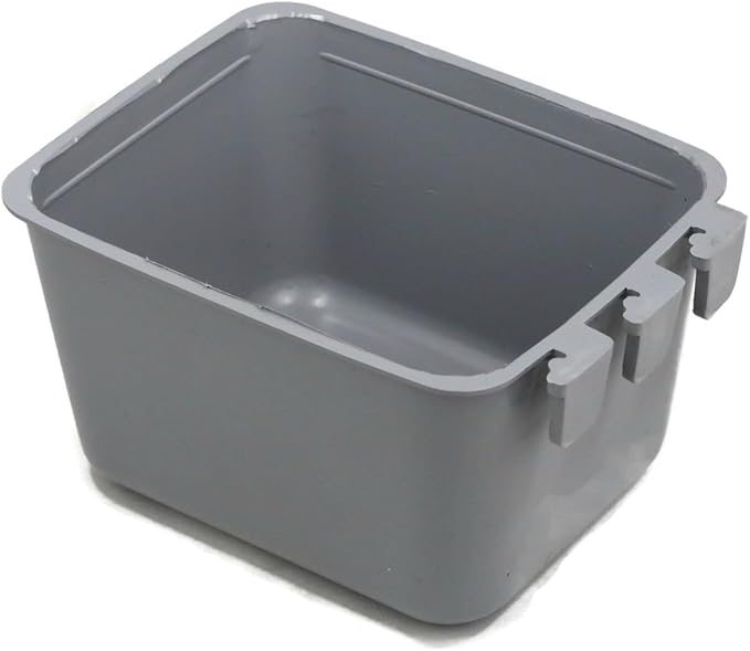 The ROP Shop 100-Pack - 16oz Gray Cage Cups for Feed & Water for Poultry Ducks, Birds, Hamsters