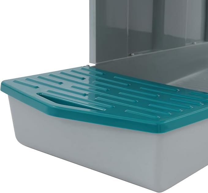 Chicken Nesting Box, 3 Compartments Laying Boxes for Hens, Nest Box for Chicken Duck Poultry Coop, Wall Mount Chickens Roosting Boxes, Protect Collect Egg (Green)