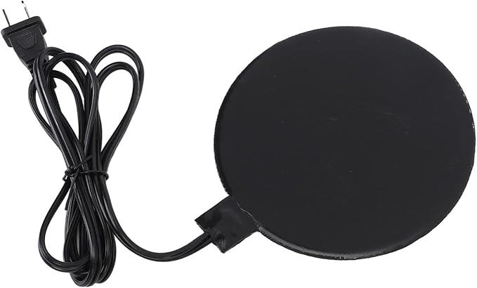 Dilwe Poultry Water Warmer,Heated Chicken Waterer with 5.7ft Power Cord 35W Silicone Poultry Water Heater Base for Chicken Coop Metal Bucket