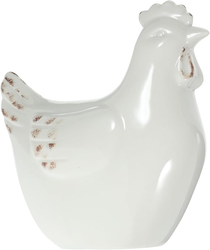 Alipis Farmhouse Style Ceramic Hen Decor Ornament for Kitchen Chicken Accessories