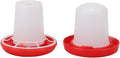 Chick Feeder and Waterer Kit Sleeve Design Automatic Feeding and Watering Poultry Feeder and Waterer Combo Professional Accessories for Use