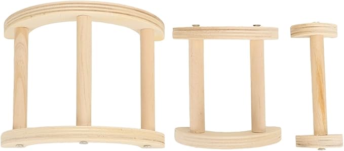 Wooden Chicken Perch Stand Arch Shape Stable Structure Chick Roosting Bar Grinding for Pet Coop Farm House Garden