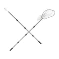 Totority Stainless Steel Poultry Catcher Set with Telescopic Handle, Steel Mesh Chicken Net and Hook for Outdoor Farm Use, Livestock Catching Tool for Ducks Geese and Chickens