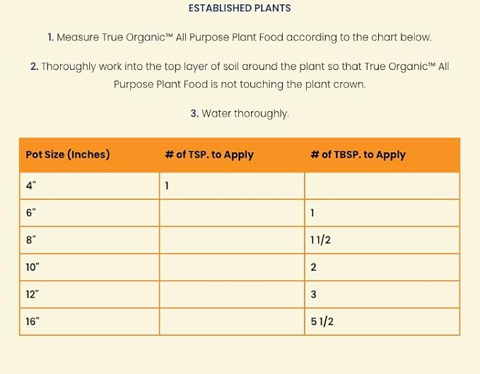 True Organic All Purpose Plant Food – Organic Fertilizer for Fruits, Vegetables, Flowers, and Herbs – 4.5lb Jug Covers 97 sq. ft.- Case of 6