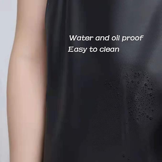 Waterproof Rubber Vinyl Apron 40" -Stay Dry - Chemical Work Apron Durable with Adjustable Apron for Dishwashing