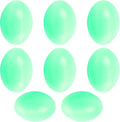 8 PCS Wooden Fake Dummy Nest Eggs - Practical Nesting Box Tool for Encouraging Hens to Lay Eggs, Agricultural Poultry Supplies（Green）