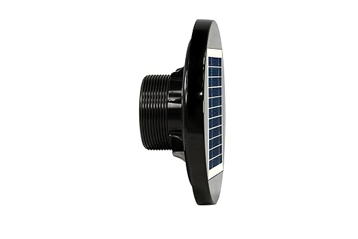 Quietcool UTF-SLR-03 Solar Utility Fan - Perfect for Backyard Sheds, Greenhouses, Portable Restrooms and More - Solar Shed Fan - Solar Powered (UTF-SLR-03)
