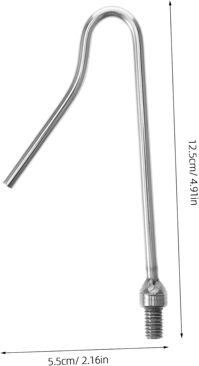 ibasenice Chicken Catching Artifact Feeding Net for Chicken Cat Net Catcher Chicken Slaughter Hook Chicken-catching Leg Hook Chicken Grabber Tool Catch Hook Duck Pole Stainless Steel Silver