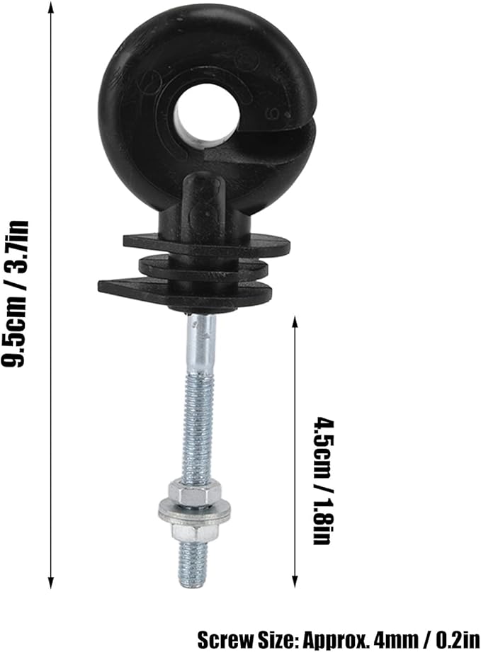 100pcs Electric Fence Insulators, Wood Post Insulator, Power Grid System Husbandry Fence Insulator, Fence Insulator Kit, Electric Fence Accessories for Farm