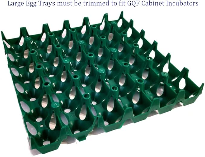 Pinnon Hatch Farms Incubator GQF 1502 Cabinet Incubator Hatcher Includes + 6pk Hatching Egg Trays & 3030 Water Reserve System (with 6 Turkey/Goose/XL Trays)