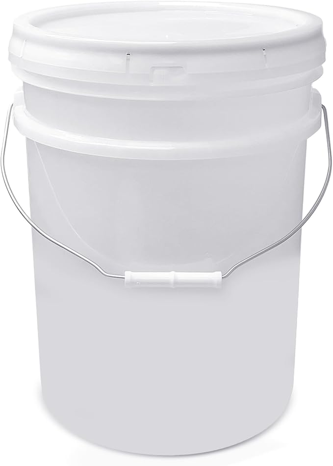 ePackageSupply 5 Gallon Bucket with Airtight Lid | Made in USA | Food Grade | Heavy-Duty Premium HPDE Plastic | Durable 90 Mil All Purpose Pail | Easy Stack and Store | BPA Free | 1 Count