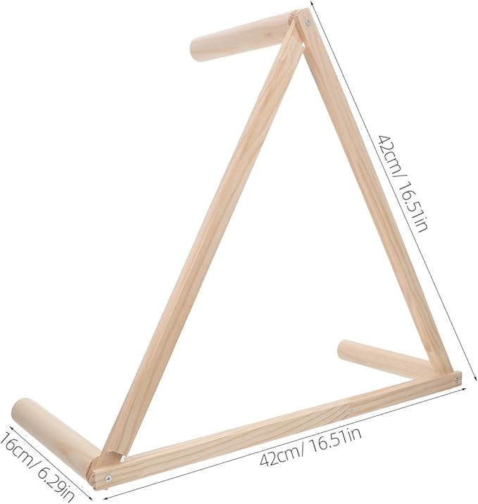 YARNOW Wooden Chicken Perch for Coop & Brooder, Triangular Gym Roosting Bar Poultry Stand, Chicken Nesting Support for Large Hens Parrots Birds Habitat