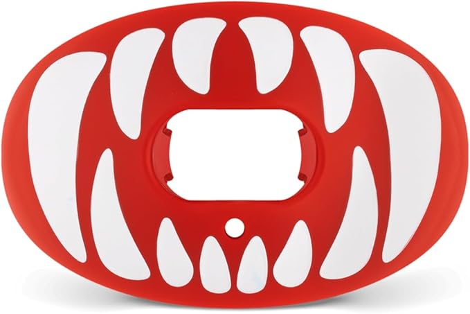 Battle Oxygen Predator Football Mouthguard – Maximum Oxygen Sports Mouth Guard – Mouthpiece Fits With or Without Braces – Impact Shield Protector for Lips and Teeth