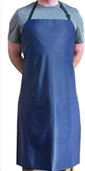Blue Heavy Duty Waterproof with Neck Adjuster Durable Long Kitchen Dishwashing Bib 41" x 27" PVC Vinyl