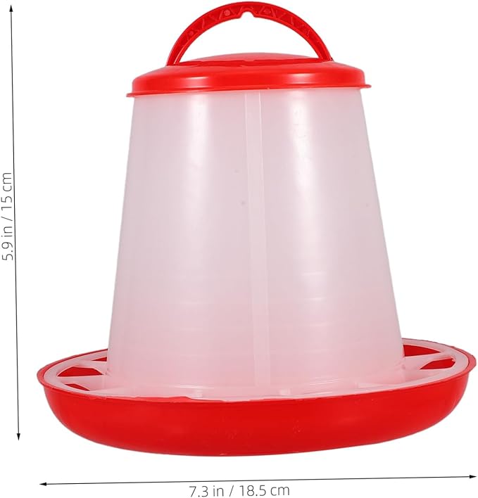 Milisten Hanging Chicken Feeder Waterer Capacity Poultry Food Container Durable Plastic Duck Chicken Feed Dispenser Efficient Feed Use Easy to Clean Versatile Coop Accessory