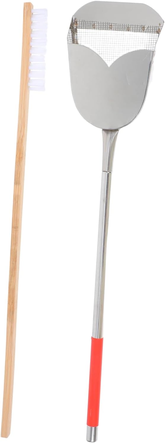 BESPORTBLE 2Pcs Bird Cage Cleaning Brush Set Durable Droppings Scoop Brush for Efficient Bird Cage Cleaning Essential Pet Accessories for Maintaining Bird Health and Comfort