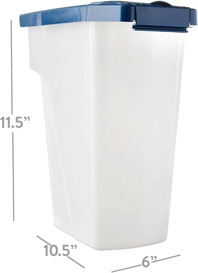 50 lb Pet Food Storage Container with Locking Lid - Extra-Large Airtight Bin