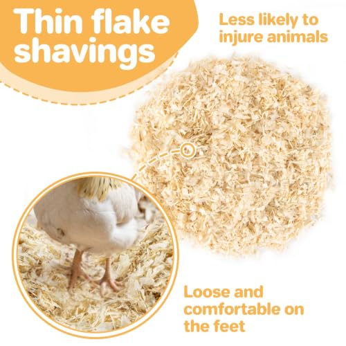 Sukh 31 OZ Chicken Coop Bedding, Aspen Shavings Small Animal Bedding - Beige - Image 5