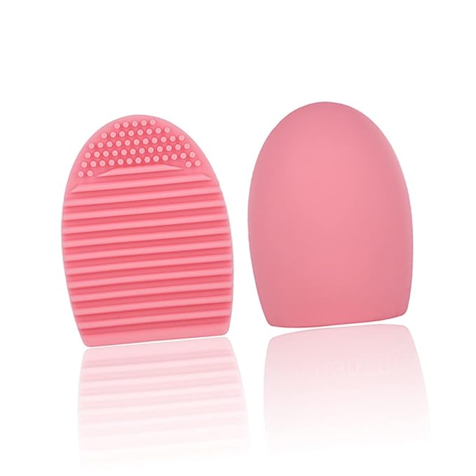 Silicone Makeup Brush Handheld Cosmetic Cleaning Tool for Washing and Design for Home and Travel
