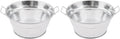 American Metalcraft MTUB63 Natural Galvanized Tub with Side Handle, 6-Inch (Pack of 2)