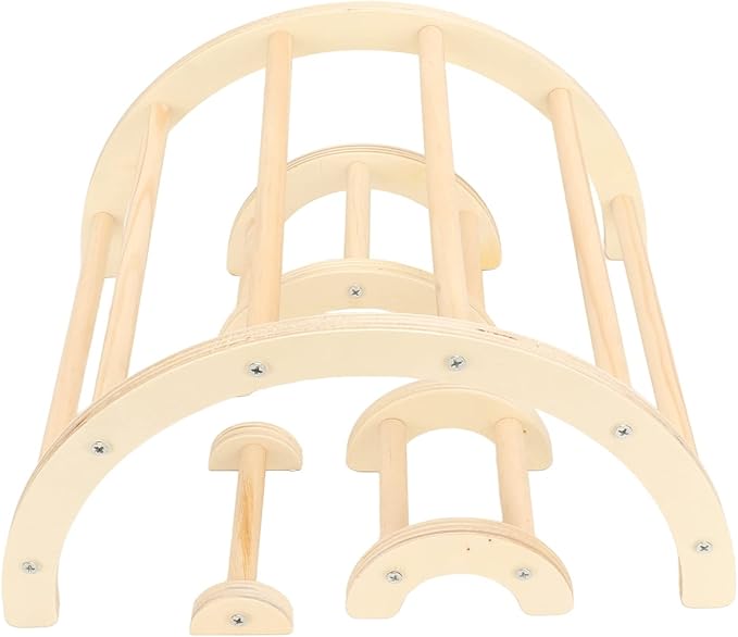 Chicken Perch, Wooden Chicken Roosting Bar Arch Shape Bird Perch Stand with Different Sizes for Chickens Hamsters and Small Animals