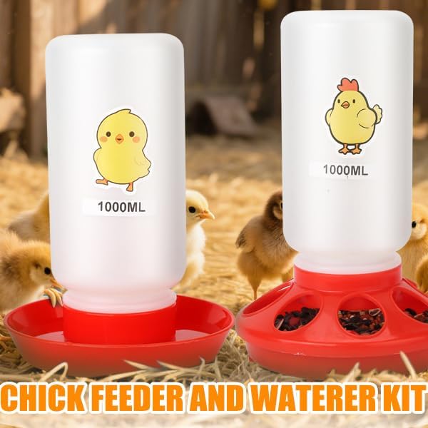 Chicken Brooder Box for Chick Starter Kit - 2026 Upgrade XL (Extra Large) Double Door Chick Brooder Pen//Holds Up to 20 Baby Chicks, Ducklings, Quail(Yellow)