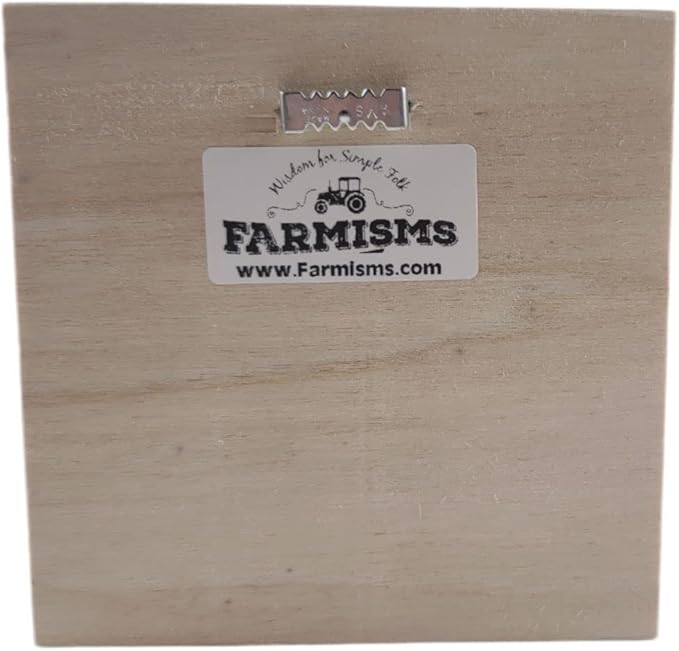 Farmisms 3x3 Inspirational Wooden Rustic Country Signs for Country Farm Living –Always Believe that something Wonderful is about to Happen