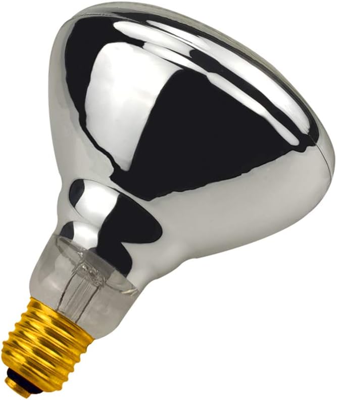 Heat Lamp Bulb PAR38 250 Watt 2 Pack Infrared Heavy Thickened Glass Lamp Bulb for Food Service, Brooder Bulb, Chicks, Pet, Bathroom, Light Therapy, Reptiles and Amphibian Use E26 Base (Clear)