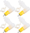 VANZACK 4pcs Poultry Cage Accessories Automatic Chicken Waterer Nipples for Quails Birds Hydration System Easy Installation for Poultry Farmers