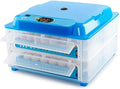 Egg Incubator Automatic Temperature Humidity Control 128 Digital Poultry Hatcher Chicken Ducks Goose Birds Water Injection Pipe
