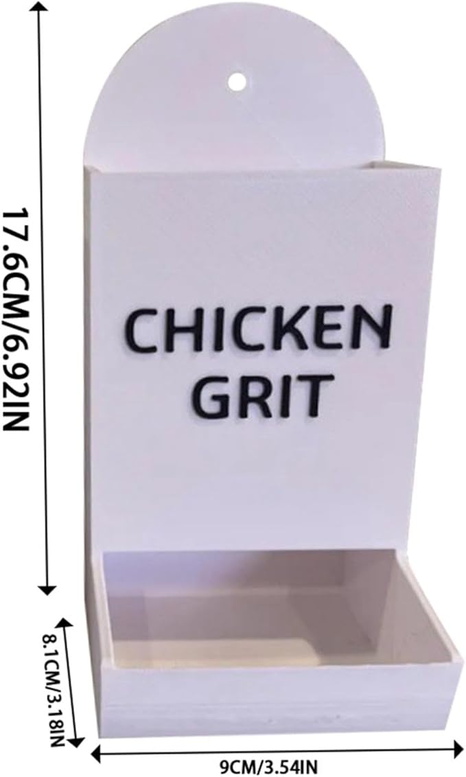 Gravel Feeder - Oyster Shell and Grit Feeder, Versatile Oyster Shell Feeders for Chickens,Hanging Chicken Feeders Trough,Precision Nutrition, Chickens Coop Accessories for Poultry (2pc)