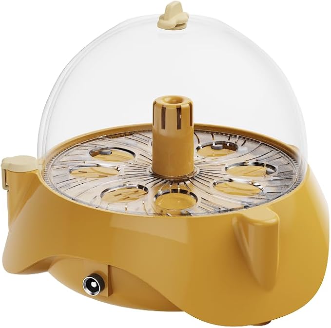 Quail Incubator with Automatic Egg Turning,8 Eggs, Smart Temperature Control, 360°View, Air Vent Circulated, Auto Mini Small Egg Incubator for Hatching Quail Bird Parrot Reptile