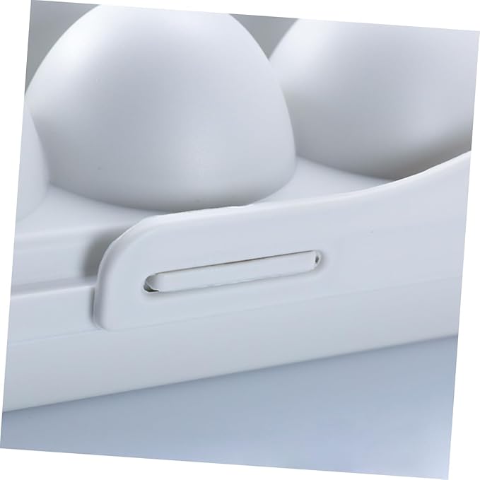 Egg Storage Container 2 Pack 12 Grids Egg Trays Fridge Pp Material Stacking Design (grey)