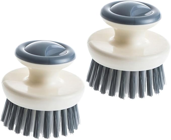 2pcs Dish Brush Handle for Kitchen Scrubbing Non-oil Cleaning Brush for Pots Pans Sinks and Dishes Versatile Kitchen Scrubber for Efficient Cleaning