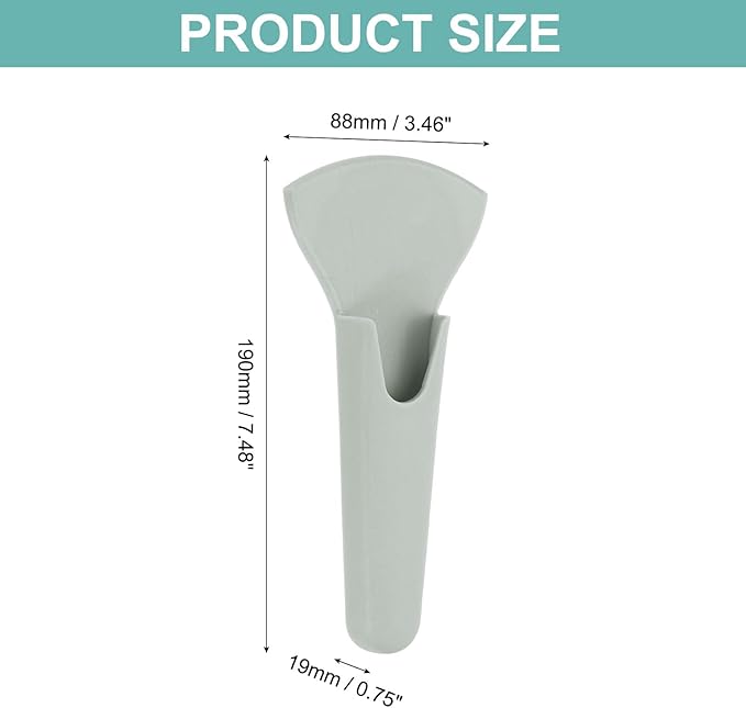 uxcell Magnetic Scissor Holder, 7.48" x 3.46" Plastic Scissors Cover Durable Waterproof Protector Portable with Round Magnetic Absorber for Kitchen Shears, Gray