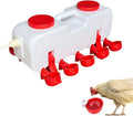 Automatic Chicken Waterer 3 Gallon | Float-Control Poultry Waterer, Hanging/Standing Design, Connect to 1/2'' Hose, Effortless Hydration Solution for Backyard Coop & Small Farm