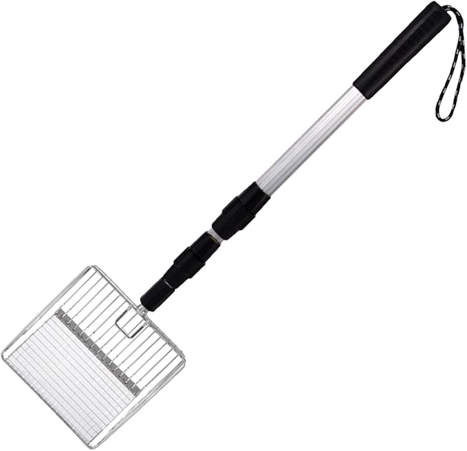 Chicken Coop Rake - Stretchable Cleaning Tool, Poop Shovel for Debris Removal | Coop Accessories Kit, Poop Separator for Sand Bedding, Rake with Easy Cleanup Use