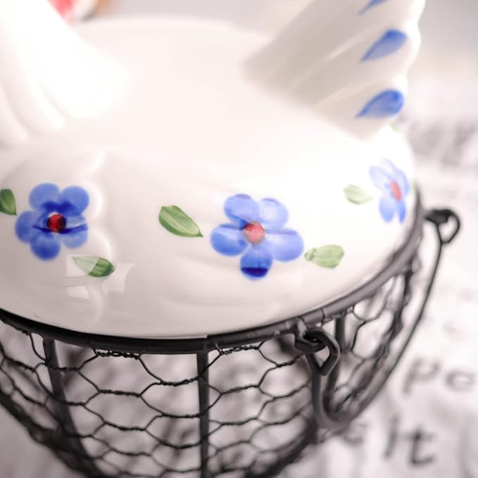Farmhouse Style Egg Storage Basket/Decorative Kitchen Storage Baskets