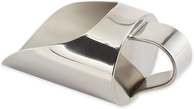 RSVP International Endurance Kitchen Collection Measuring Tools, Dishwasher Safe, Vintage Mini Scoop, Stainless Steel