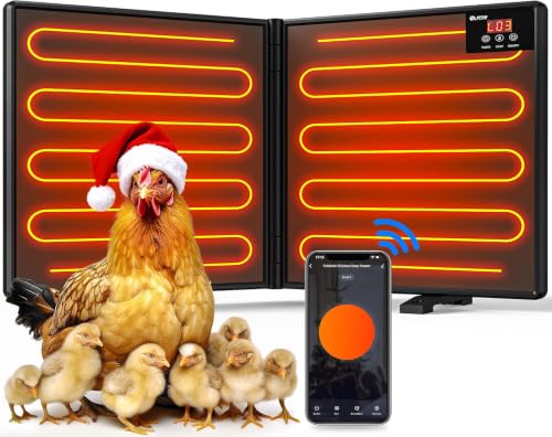 Chicken Coop Heater for Winter with Smart APP Control - 30x12 IN by PETNF