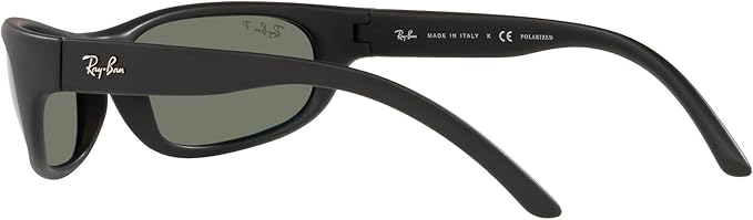 Ray-Ban Man Sunglasses Black Frame, Green Lenses, 60MM