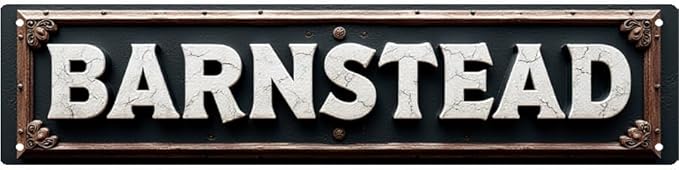 Vintage Barnstead Tin Signs 16 * 4 Inches - Rural-Inspired Wall Art for Patio Bedroom Backyard - Outdoor Signs Vintage Decor Beachy Decor