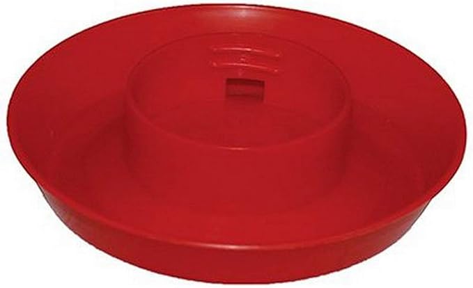 Harris Farms Screw-on Poultry Watering Base for Quart Jar, Red